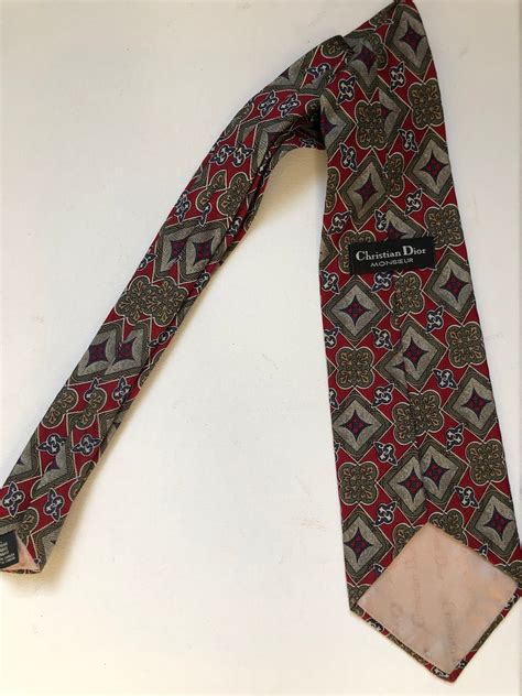 dior man tie|vintage Dior tie.